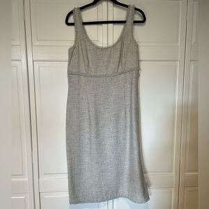 Fenn Wright Manson Textured Gray and Pink Dress